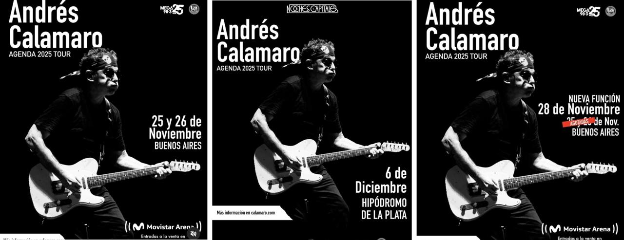 Andrés Calamaro - Agenda 2025 Tour
